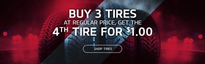 Buy 3 Tires At Regular Price, Get The 4th For $1.00